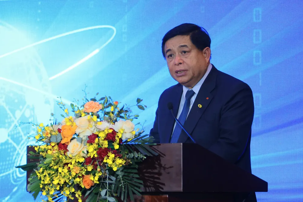 Phó Thủ tướng Nguyễn Chí Dũng phát biểu chỉ đạo tại buổi lễ Ngay KHCN 1.jpg