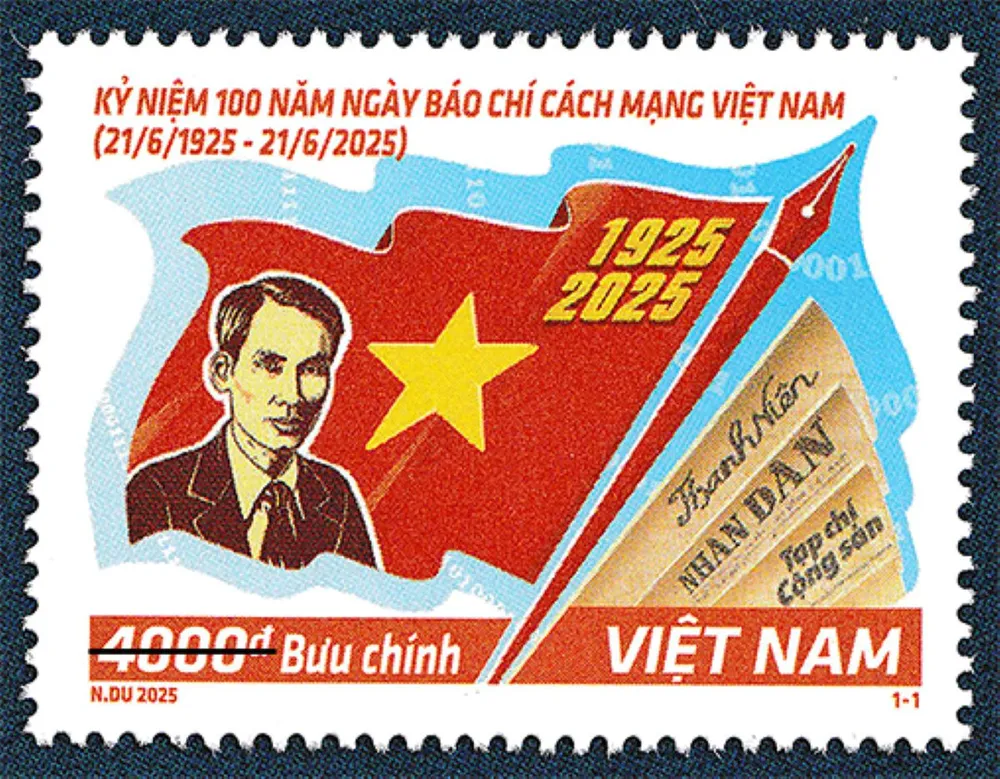Bộ tem bưu chính kỷ niệm 100 năm Ngày Báo chí cách mạng Việt Nam Bộ tem 100 năm Ngày Báo chí Cách mạng Việt Nam.jpg