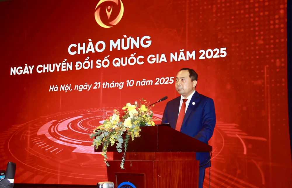 Thứ trưởng Thường trực Bộ KH-CN Vũ Hải Quân phát biểu tại sự kiện Anh minh hoa Bo KHCN 9.jpg