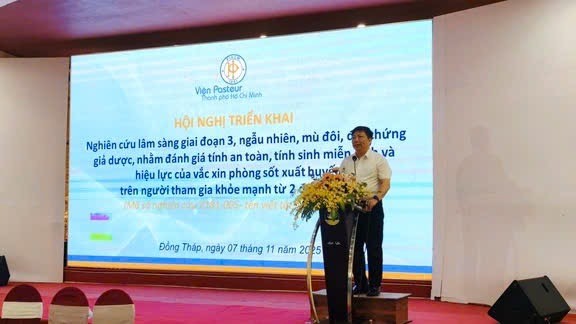 胡志明市巴斯德院院长、专科二医生阮武中副教授、博士发表。