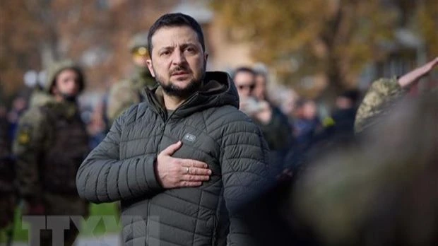 Tổng thống Ukraine Volodymyr Zelensky. (Ảnh: AFP/ TTXVN)