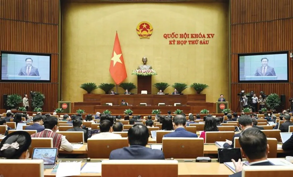 Quang cảnh phiên khai mạc kỳ họp. Ảnh: QUANG PHÚC