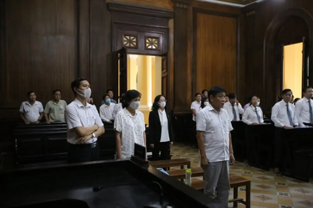 Các bị cáo tại tòa Các bị cáo tại tòa