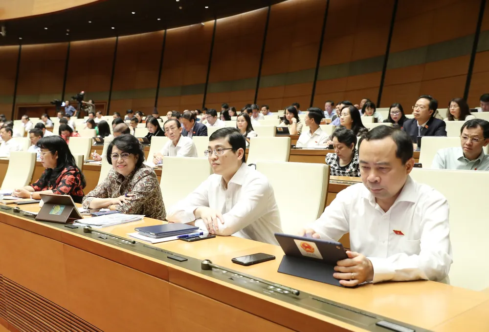 Các đại biểu dự phiên chất vấn sáng 6-11. Ảnh: QUANG PHÚC Các đại biểu dự phiên chất vấn sáng 6-11. Ảnh: QUANG PHÚC