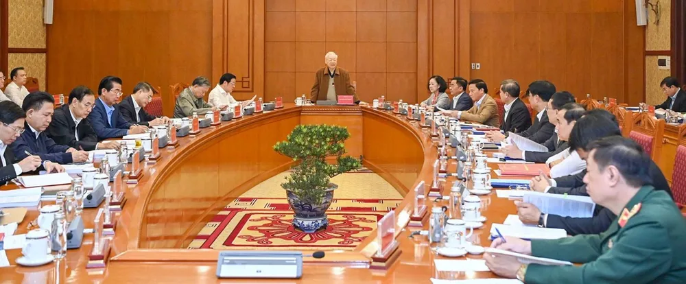 Tổng Bí thư Nguyễn Phú Trọng chủ trì cuộc họp Tổng Bí thư Nguyễn Phú Trọng chủ trì cuộc họp