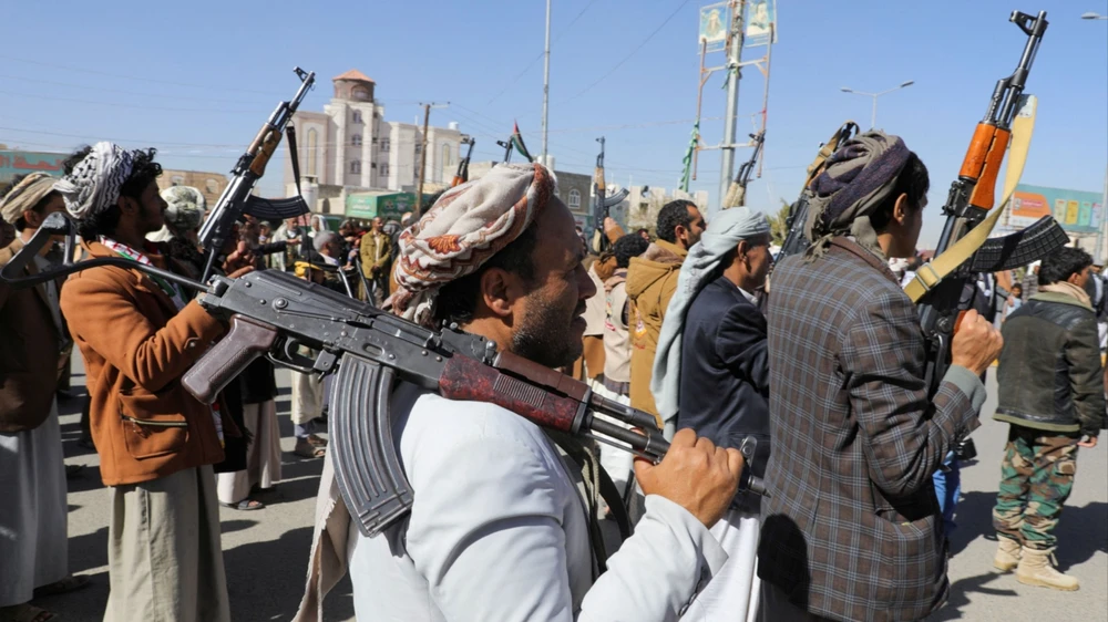 Lực lượng Houthi tại Yemen. Ảnh REUTERS