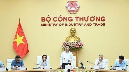 Quang cảnh cuộc họp chiều 28-5 tại Hà Nội. Ảnh: Báo Công thương