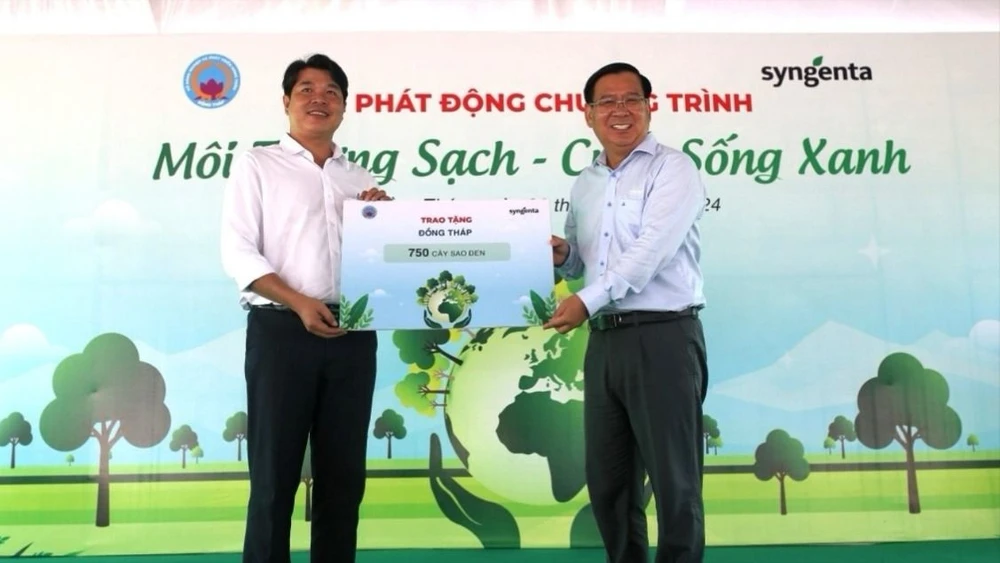 750 cây sao đen đã được quy đổi trong chương trình "Môi Trường Sạch - Cuộc Sống Xanh" 2024 tại tỉnh Đồng Tháp