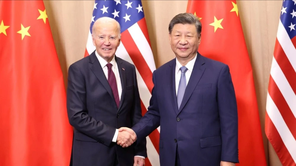 Chủ tịch Trung Quốc Tập Cận Bình đã gặp Tổng thống Mỹ Joe Biden bên lề APEC. Ảnh: CHINA DAILY