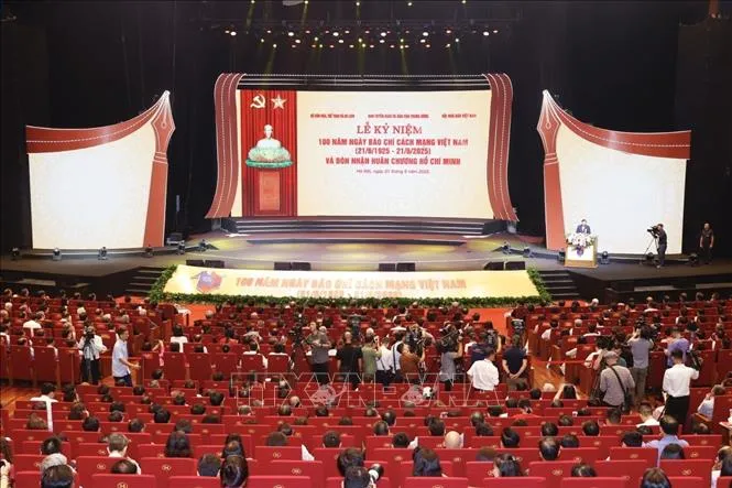 Quang cảnh lễ kỷ niệm. Ảnh: Minh Quyết/TTXVN ky-niem-210625-14.jpeg