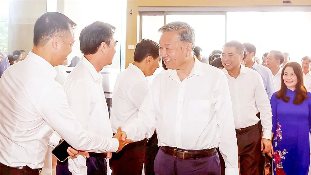 Tổng Bí thư Tô Lâm làm việc với Ban Thường vụ Tỉnh ủy hai tỉnh Quảng Bình và Quảng Trị về kết quả thực hiện các nghị quyết, kết luận của Trung ương, ngày 25-6