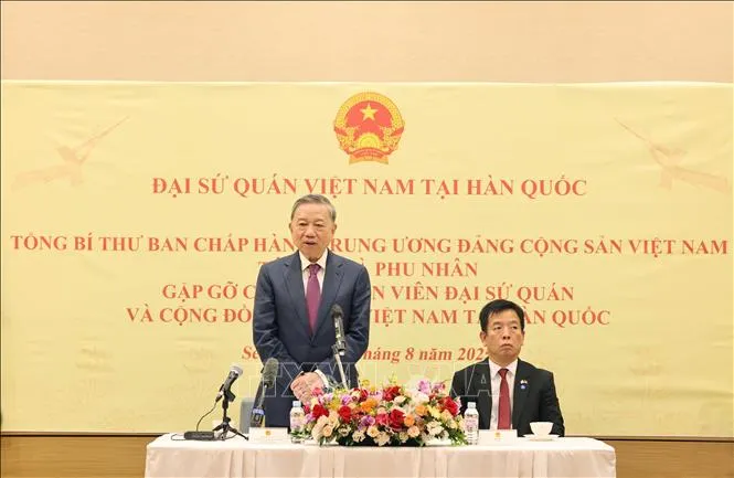 Tổng Bí thư Tô Lâm phát biểu. Ảnh: Thống Nhất/TTXVN tong-10825.jpg
