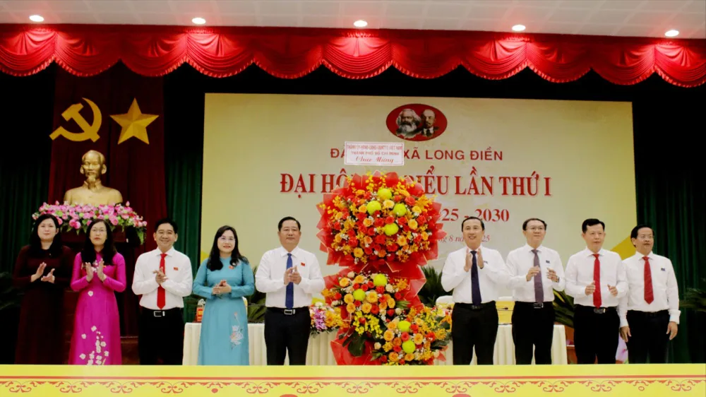 Đại hội đại biểu Đảng bộ xã Long Điền lần thứ I, nhiệm kỳ 2025-2030