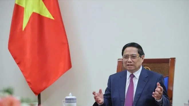 Thủ tướng Phạm Minh Chính điện đàm với Thủ tướng Campuchia Hun Manet
