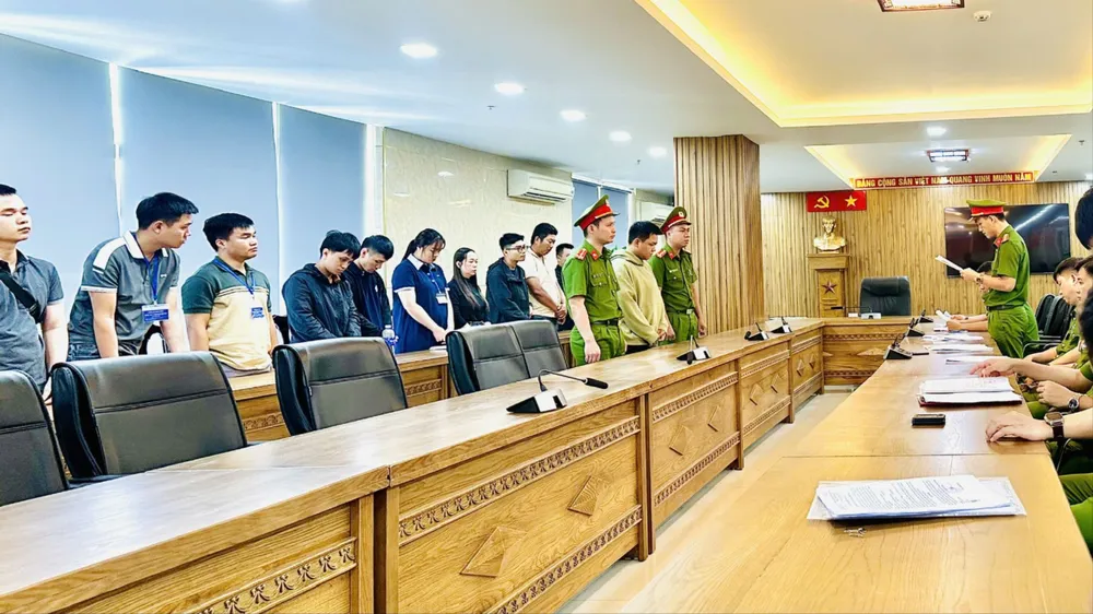 Công an TP Đà Nẵng khởi tố thêm 20 bị can có liên quan. Ảnh: CACC