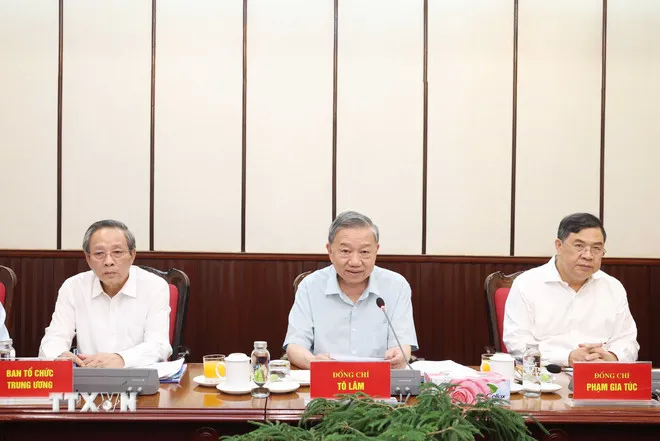 Tổng Bí thư Tô Lâm phát biểu tại cuộc họp. (Ảnh: Thống Nhất/TTXVN) tong-bi-thu-to-lam-chu-tri-cuoc-hop-ve-tinh-hinh-trien-khai-thuc-hien-nghi-quyet-cua-bo-chinh-tri-ve-dot-pha-phat-trien-giao-duc-va-dao-tao-8265361-1.jpg