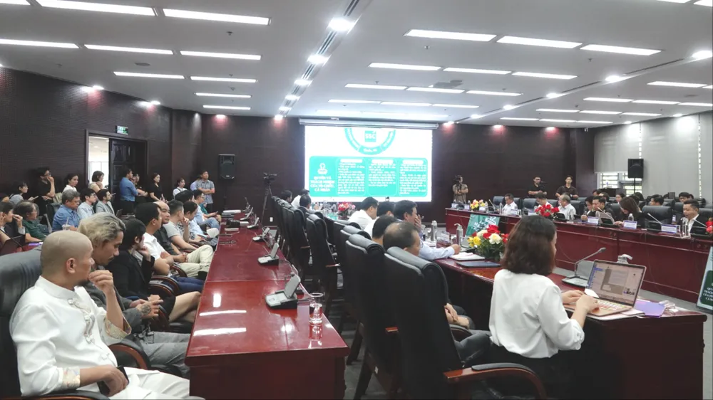 Diễn đàn quy tụ nhiều tổ chức như Tether, Ngân hàng TMCP Quân Đội (MB), Trung tâm Nghiên cứu và ứng dụng công nghệ thế hệ mới... Ảnh: XUÂN QUỲNH