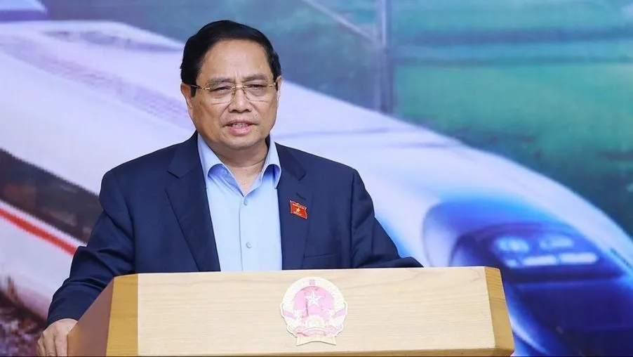 នាយករដ្ឋមន្ត្រី Pham Minh Chinh បានដឹកនាំកិច្ចប្រជុំ។ 2310-thu-tuong-du-an-duong-sat-1.jpg