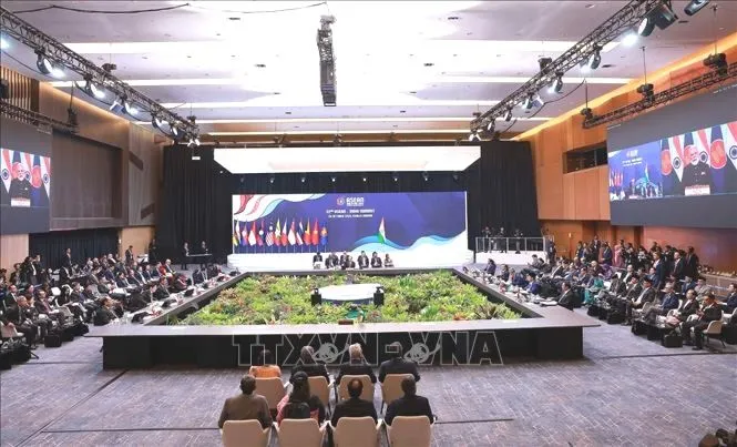 Hội nghị Cấp cao ASEAN - Ấn Độ lần thứ 22. Ảnh: Dương Giang/TTXVN thu-tuong-261025-3.jpg