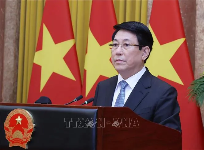 Chủ tịch nước Lương Cường tiếp đại sứ các nước trình Quốc thư- Ảnh 1. Chủ tịch nước Lương Cường tiếp đại sứ các nước trình Quốc thư- Ảnh 1.
