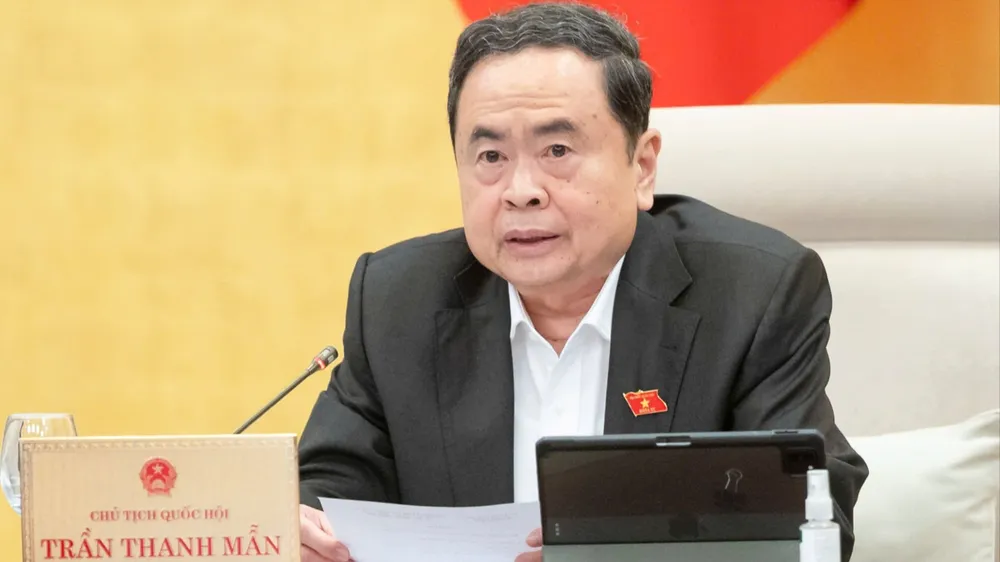 Chủ tịch Quốc hội Trần Thanh Mẫn chủ trì phiên họp của Ủy ban Thường vụ Quốc hội xem xét, quyết định một số nội dung về công tác bầu cử 