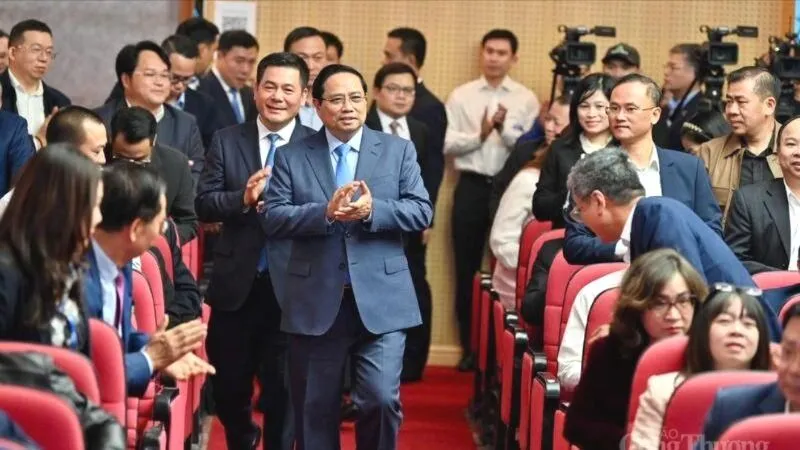 Thủ tướng dự và phát biểu chỉ đạo tại hội nghị. Ảnh: VGP