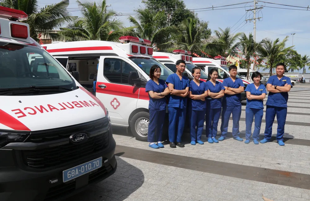 Mục tiêu Cơ sở cấp cứu ngoại viện chuẩn quốc tế Phú Quốc đặt ra là tiếp cận hiện trường chỉ trong 8 phút ngay sau khi nhận được yêu cầu. Ảnh: NAM KHÔI IMG_1808.JPG