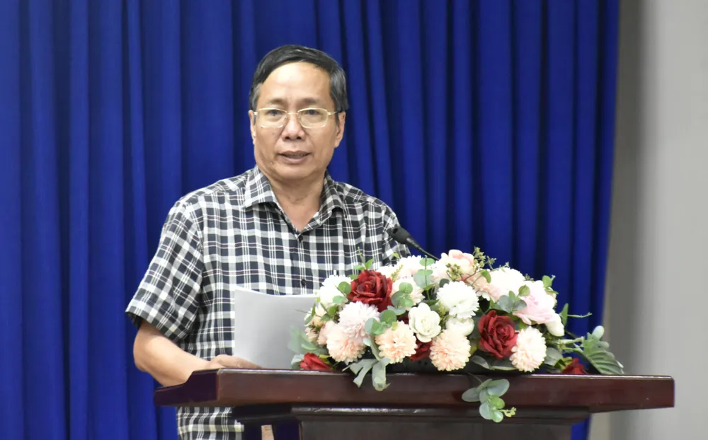 លោក Nguyen Ngoc Lan អនុប្រធានមន្ទីរសំណង់ខេត្ត An Giang បានផ្តល់ព័ត៌មាននេះនៅក្នុងកិច្ចប្រជុំ។ _DSC2910.jpg