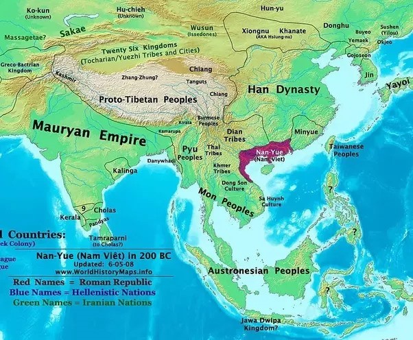 End of an ice age: This map of post-Sundaland territory was prepared in 2008 by World History Maps.