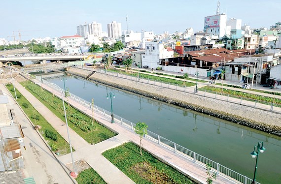 U Cay canal in district 8 after rehabilitation (Photo: SGGP)