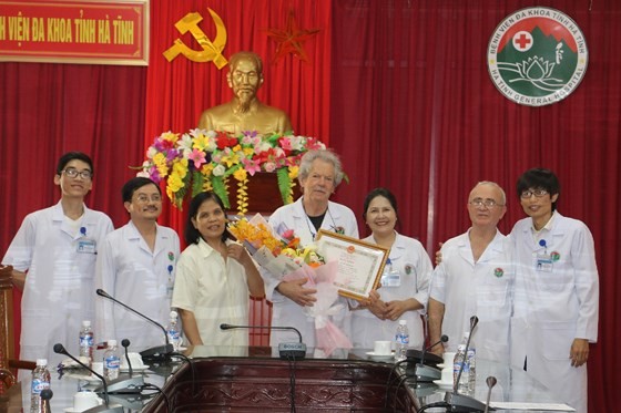 Dr. Alain Delbary at the ceremony (Photo: SGGP)