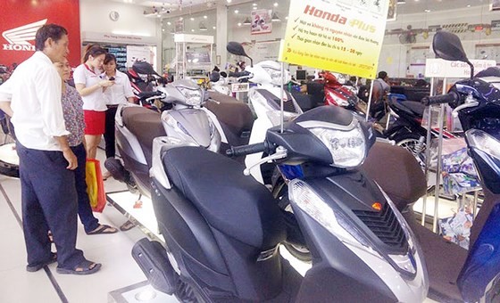 At an outlet of Honda Vietnam (Photo: SGGP)