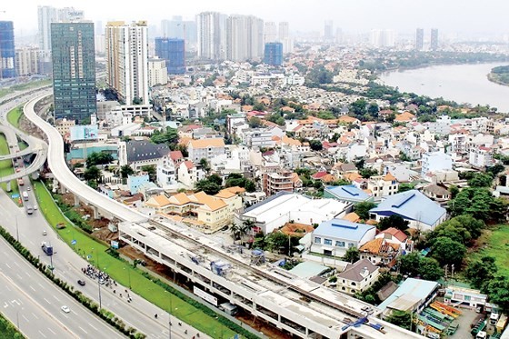 Work on Ben Thanh- Suoi Tien metro (Photo: SGGP)