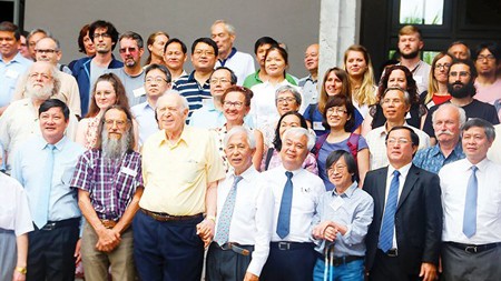 Scientists and young people taking part in an international conference in the ICISE, located in Quy Hoa Valley