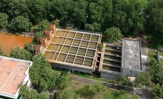 A clean water station in Binh Chanh District (Photo: SGGP)