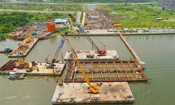 Sluggish site clearance leads to delay of Thu Thiem 2 Bridge