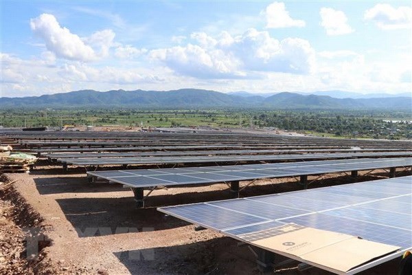 At the Krong Pa mega-solar power plant (Photo: VNA)