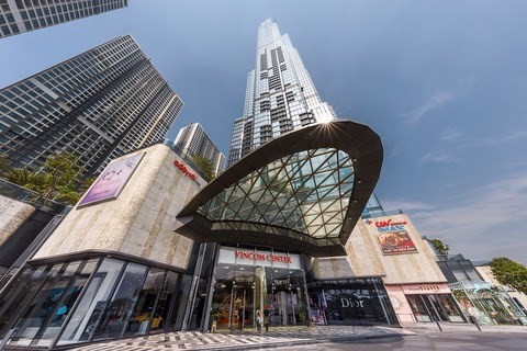 A Vincom Centre developed by Vincom Retail, a sub-unit of the real estate-technology-retail giant Vingroup. (Photo: VNA)