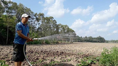 Residents of Ca Mau Province are facing difficult time due to insufficient water supply and prolonged drought. Photo by Tan Thai