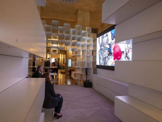 Through an interactive space combining virtual and physical components, the exhibition shows the beauty of Italian knowledge (Photo courtesy of Italian embassy)