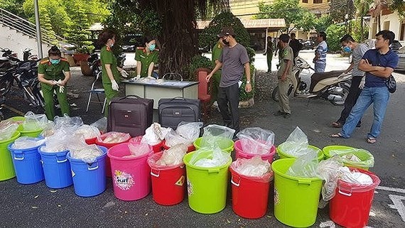 Exhibits of a drug smuggling (PHoto: SGGP)