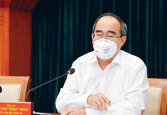 Secretary of Ho Chi Minh City Party Committee Nguyen Thien Nhan (Photo: SGGP)