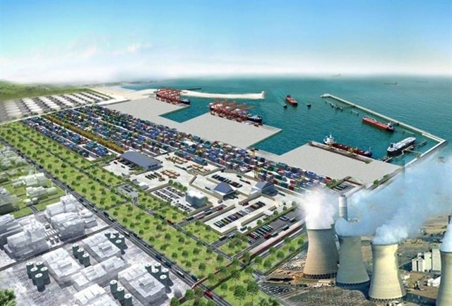 An artist's impression of the logistics center . — Photo quangtri.gov.vn