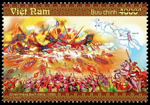 A stamp on the Bach Dang victory (Photo: VNA)