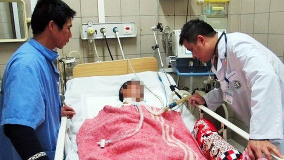 One of poisoned victim (Photo: SGGP)
