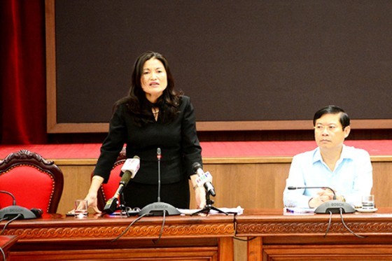 Deputy director of the Center for Disease Control La Thi Lan at the press brief (Photo: SGGP)