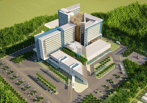 An artist's impression of Cu Chi Hospital (Photo: SGGP)