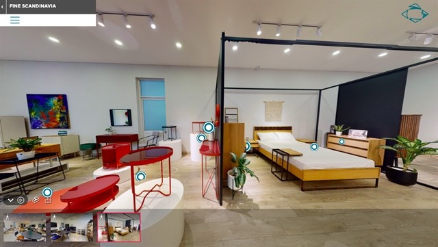 A 3D showroom on HOPE platform. The Vietnam Furniture Matching Week will be held from April 12 to 19 to connect Vietnamese manufacturers with thousands of international buyers via a series of offline and online activities. — VNS Photo