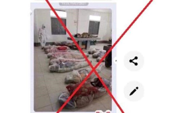 False claim: Photo shows coffins of coronavirus victims in HCMC ảnh 1 False claim: Photo shows coffins of coronavirus victims in HCMC ảnh 1