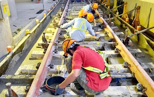 Final underground track segments on HCMC’s Metro 1 to be completed in 2 months ảnh 1 Final underground track segments on HCMC’s Metro 1 to be completed in 2 months ảnh 1